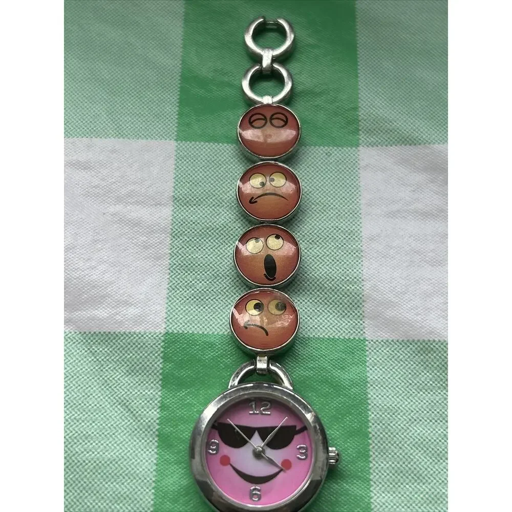 Accutime Emoji Silver Tone Women’s Quartz Watch